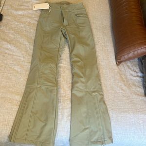 Halfdays Emma Soft Shell Ski Pant in Sage